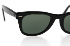 VTG B&L RAY-BAN L2009 XSAS SHINY BLACK EBONY G15 WAYFARER MADE IN USA 50/24 MM