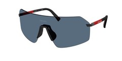 PRADA LINEA ROSSA PS B50S 1BO06A Black Dark Blue 36 mm Men’s Sunglasses