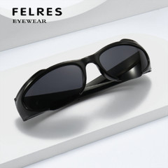 Y2K Men Women Oval Punk Sunglasses Outdoor Driving Cycling Windproof Goggles New
