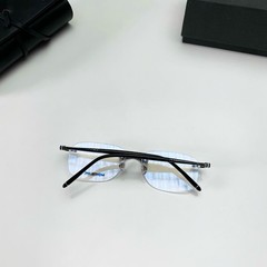 MONTBLANC MB0071O Gunmetal / Black Rimless Unisex Gift Edition Sunglasses