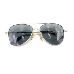 Gold Metal Aviator Sunglasses Gray Lens 140 USA Designer Fashion Pilot Men Women