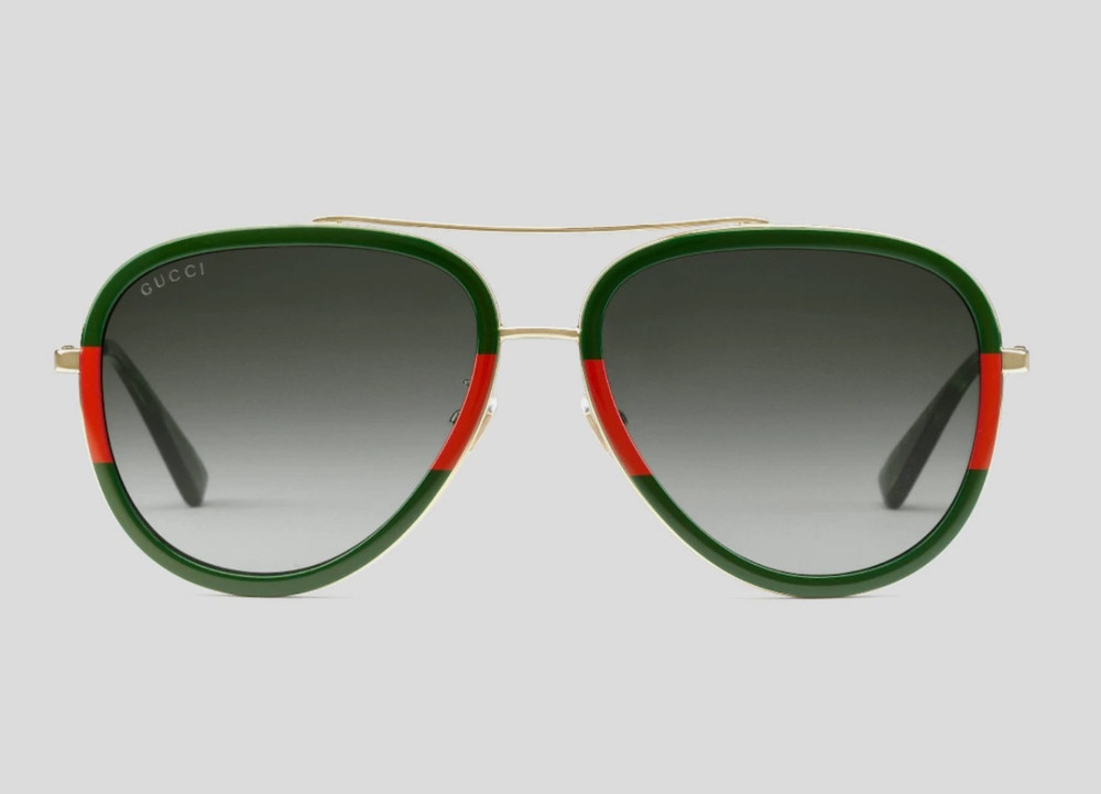 Gucci GG0062S Aviator Sunglasses 7-17-140mm Authentic