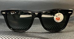 RAY BAN RB2140 901 58 Black Square Unisex 54 mm Polarized Sunglasses