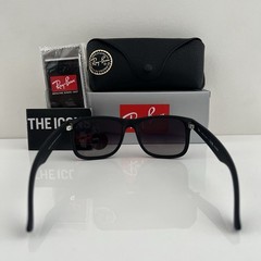 RB4165 Polarized Sunglasses Ray-Ban Justin Black Frame Gray Gradient Lens 54mm
