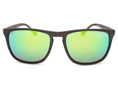 Superdry Shockwave Sunglasses Dark Mottled Grey with Green Mirrored Lenses 182