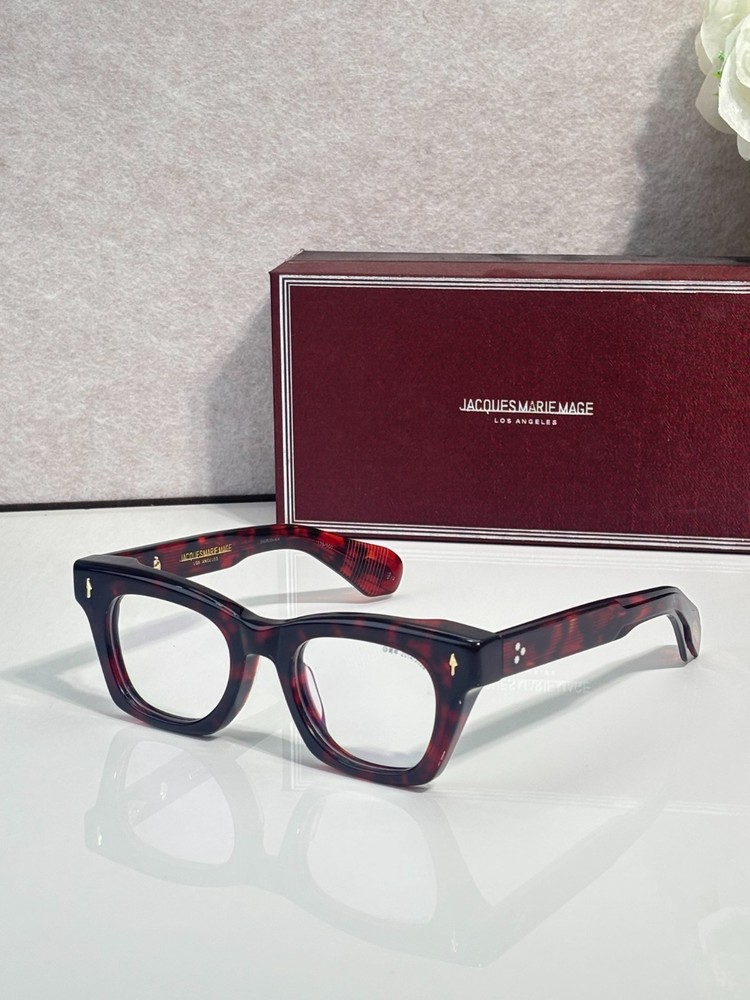 Jacques Marie Mage DEALAN 10th Anniversary Sunglasses Red Havana/Clear 49-22mm