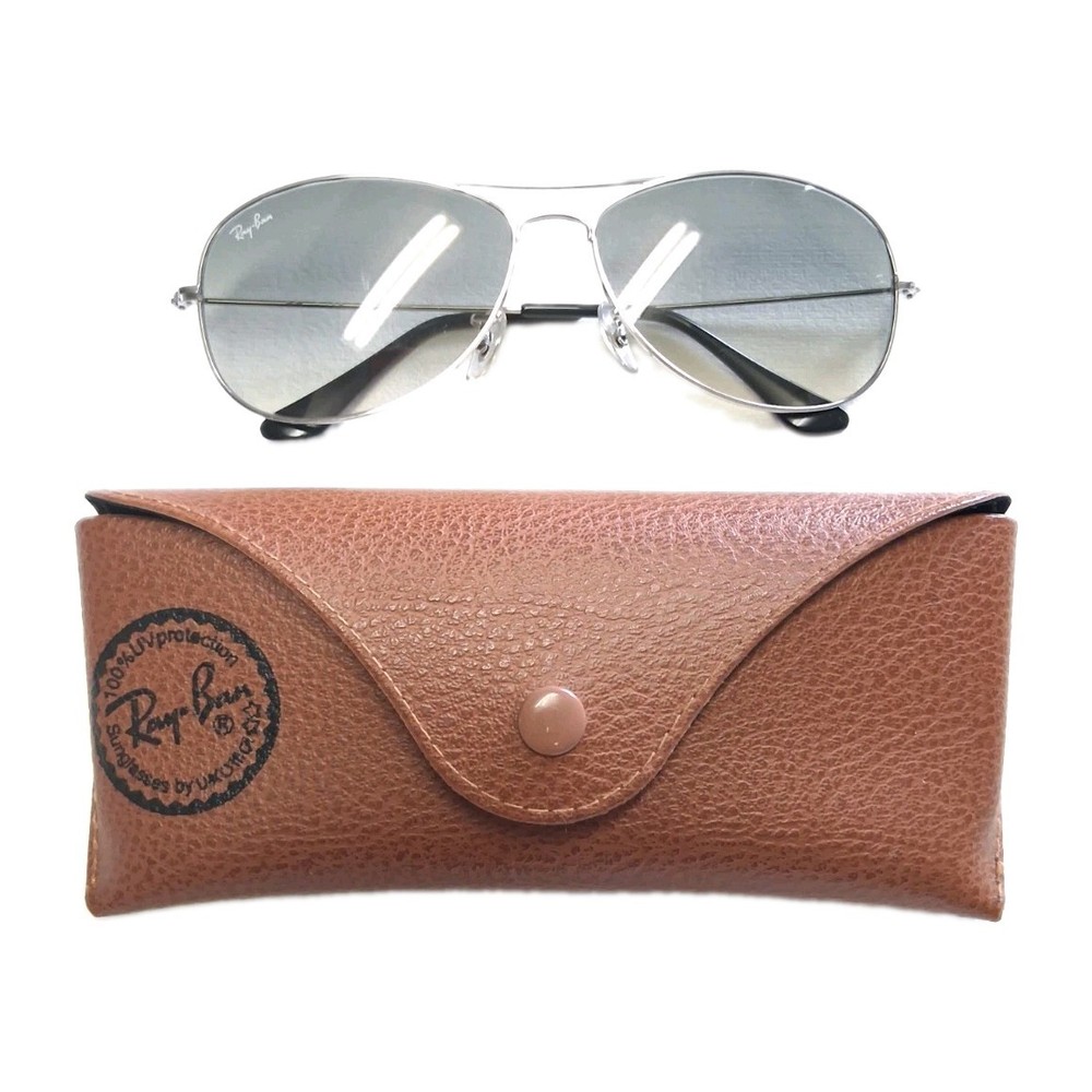 Ray-Ban RB 3362 003/32 Cockpit Sunglasses Gunmetal Frame Grey Polarized 59-14 2N