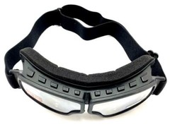MOTORCYCLE Riding Padded Safety Protective GOGGLES Anti-Fog Lens Fit Over Helmet