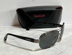 Bolle MADISON Sunglasses Polarized Black W/ GunMetal Frame & Black Lens Italy