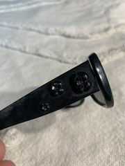 Authentic Chanel 5186 Sunglasses Floral Black Frame AS IS READ