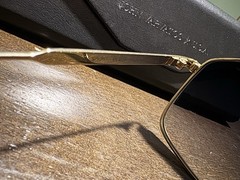 John Varvatos SJV563580GOL Titanium Gold Grey Gradient Sunglasses