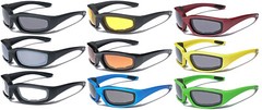 Men Women Wind Impact Resistant Foam Padded Glasses Motorcycle Riding Sunglasses