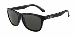 BOLLE 473 RETRO WRAP SHINY BLACK POLARIZED TNS GREY SUNGLASSES 12065 NEW ITALY