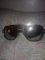 VERSACE VE2199 10006G 56mm MATTE BLACK LT GREY MIRROR SILVER Men’s Sunglasses
