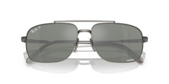 Ray-Ban Michael Titanium Gunmetal/Silver Grey Polar Chromance 59 mm Sunglasses