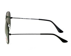 Ray-Ban RB3025 Aviator Classic Black Frame Polarized Green Lenses 58mm Unisex