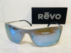 REVO RE1194 03 BL MERIDIAN Satin Chrome w/ Blue Water POLARIZED Lenses Suns $269