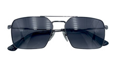 Police Men’s Sunglasses Shiny Gunmetal Aviator Full Rim