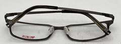 Tumi Mens Gunmetal / Stainless Steel Rectangle Eyewear Frame T106. 52mm