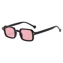 Vintage Black Square Sunglasses Men Retro Rectangular Frame Design Outfit Classy