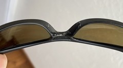 Vtg REVO 1006-001 Black Polarized H2O Blue Mirror Lens Aviator Sunglasses 57mm