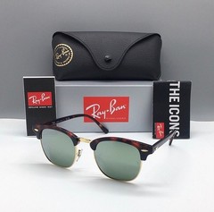 HOT SILVER MIRROR RB3016 RAY-BAN CLUBMASTER SUNGLASSES TR-7259