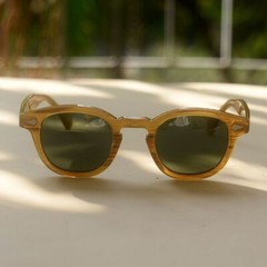 Johnny Depp Green sunglasses G15 polarized sunglass men blonde acetate glasses