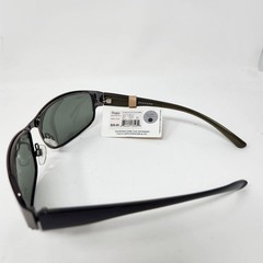 Dockers Gunmetal Medium Rectangle Polarized Sunglasses With Plastic Temple Men