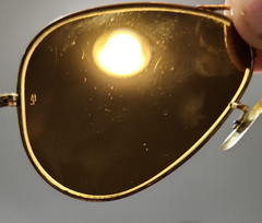 Ray Ban B&L Vintage Gold Metal Brown Aviator Sunglasses 58-14 Read