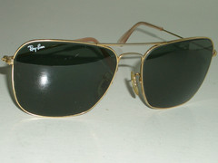 1980’s 58[]16mm VINTAGE B&L RAY-BAN GEP G15 CRYSTAL CARAVAN AVIATOR SUNGLASSES