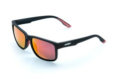 100% FMF Sunglasses Gears – Matte Black – Red Mirror Lens – NEW