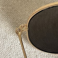 Ray Ban Aviatior Sunglasses 58-14 Bausch Lomb Vintage Gold Colored Aviation B&L