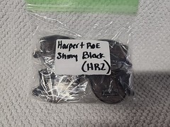2x HARPER+ROE Rx’able Sunglasses Shiny Black HR1008 52-20-147 Brown Lense HR2)