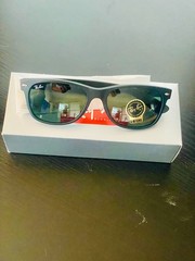 Ray-Ban ORB2132 New Wayfarer Rubber Black G-15 Lenses w/Case and Cloth Brand New