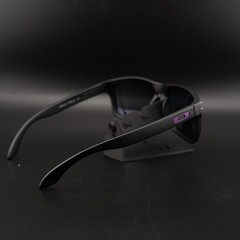 Oakley Style Holbrook Like Sunglasses: Matte Black/ Purple Polarized UV400