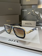 DITA LXN EVO DTS403-03 BlueSwirl Yellow Gold Brown Gradient Sunglasses AUTHENTIC