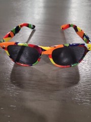 RAINBOW STRIPED PRINT WORLD PRIDE LGBT SUNGLASSES STONEWALL 50 CASUAL