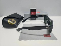 RayBan 2140 Sunglasses Black Frame with 50mm Green Glass Lenses -new