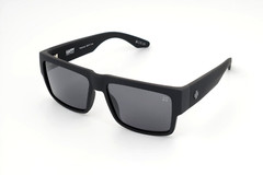 Polarized Spy+ Optic Cyrus Sunglasses Soft Matte Black Frame Smoke Lens