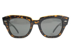 Ray-Ban Sunglasses RB2186 STATE STREET 1292/B1 Tortoise Frames w Gray Lens 49 mm