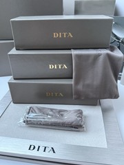 DITA LXN-EVO DTS 403 06 WHITE SWIRL YELLOW GOLD APRICOT SUNGLASSES AUTHENTIC