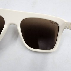 Gucci Logo-Cutout Acetate Rectangle Sunglasses Men’s Matte Solid White