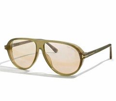 Tom Ford Marcus Sunglasses TF1023 93E Light Grey Crystal/Light Brown New
