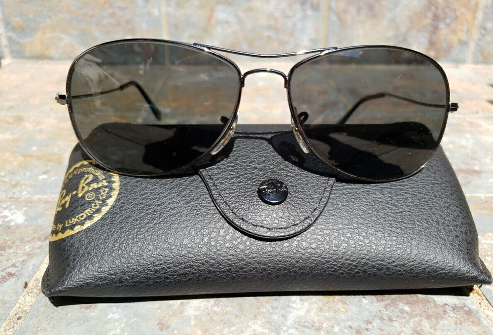 Ray-Ban 3362 Polarized Cockpit Aviator Sunglasses Gunmetal Grey, 59[]14, 135, 3P