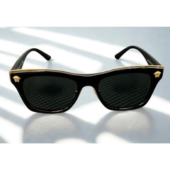 NEW🔥 VERSACE VE2272 GB1 87 Black Grey Men’s 53 mm Sunglasses