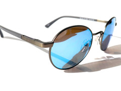 NEW REVO RILEY Matte Gunmetal POLARIZED Blue Water Lens Sunglass RE 1143 00 BL