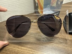 Top Gun Maverick Movie Aviator Sunglasses & Case Adult Gold