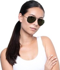 Ray-Ban RB3025 002/58 55 Aviator Black G-15 Green Polarized NEW w/ Tags