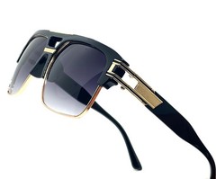 Trendy sunglasses Men Street Wear Outdoor Fancy UV400 Protection Blue Lens Gafas
