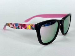 NWOB Detour Essentials Pink Breeze Sunglasses Pink Lens Polarized + Floral Case